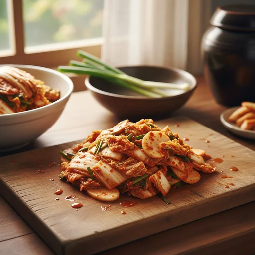 재료 준비와 김치 손질