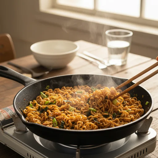 소스 넣고 볶기