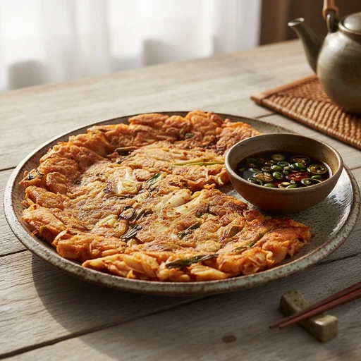 김치전의 완성!